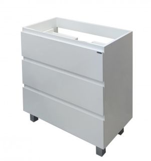 Напольная тумба под раковину Эстет Bali New ФР-00009966 80см три ящика белый